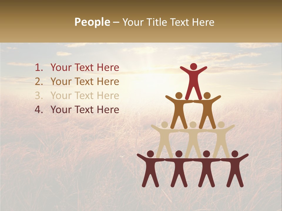 A Field Of Grass With The Sun In The Background PowerPoint Template