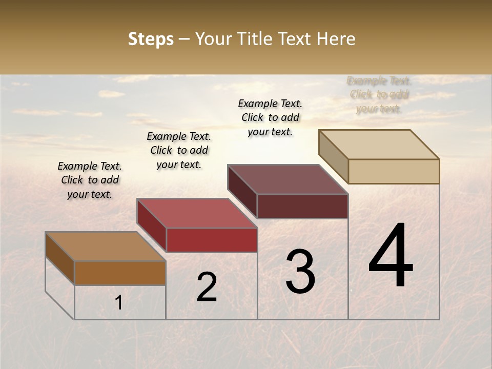 A Field Of Grass With The Sun In The Background PowerPoint Template
