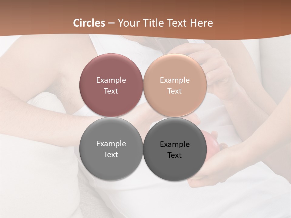 A Man Sitting On A Couch Eating An Apple PowerPoint Template