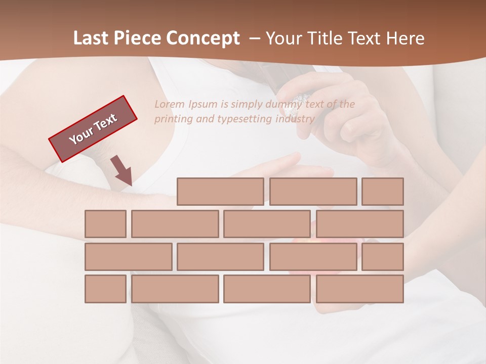 A Man Sitting On A Couch Eating An Apple PowerPoint Template