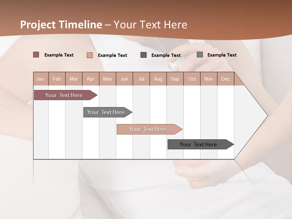 A Man Sitting On A Couch Eating An Apple PowerPoint Template