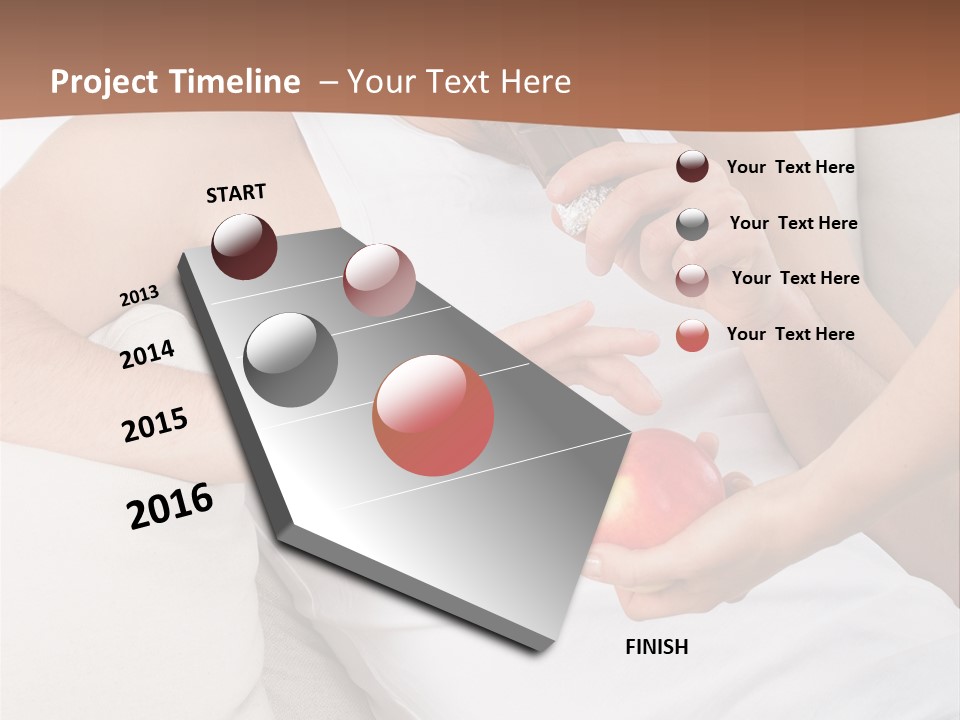 A Man Sitting On A Couch Eating An Apple PowerPoint Template