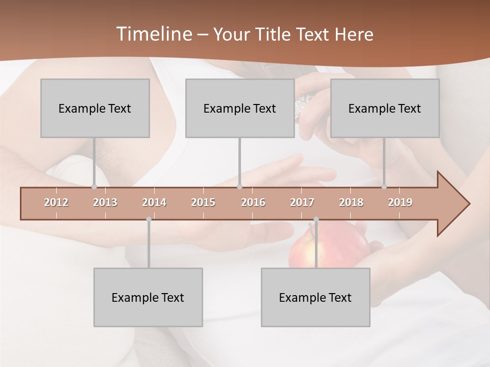 A Man Sitting On A Couch Eating An Apple PowerPoint Template
