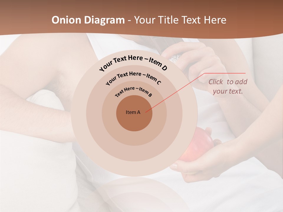 A Man Sitting On A Couch Eating An Apple PowerPoint Template