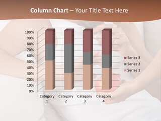 A Man Sitting On A Couch Eating An Apple PowerPoint Template