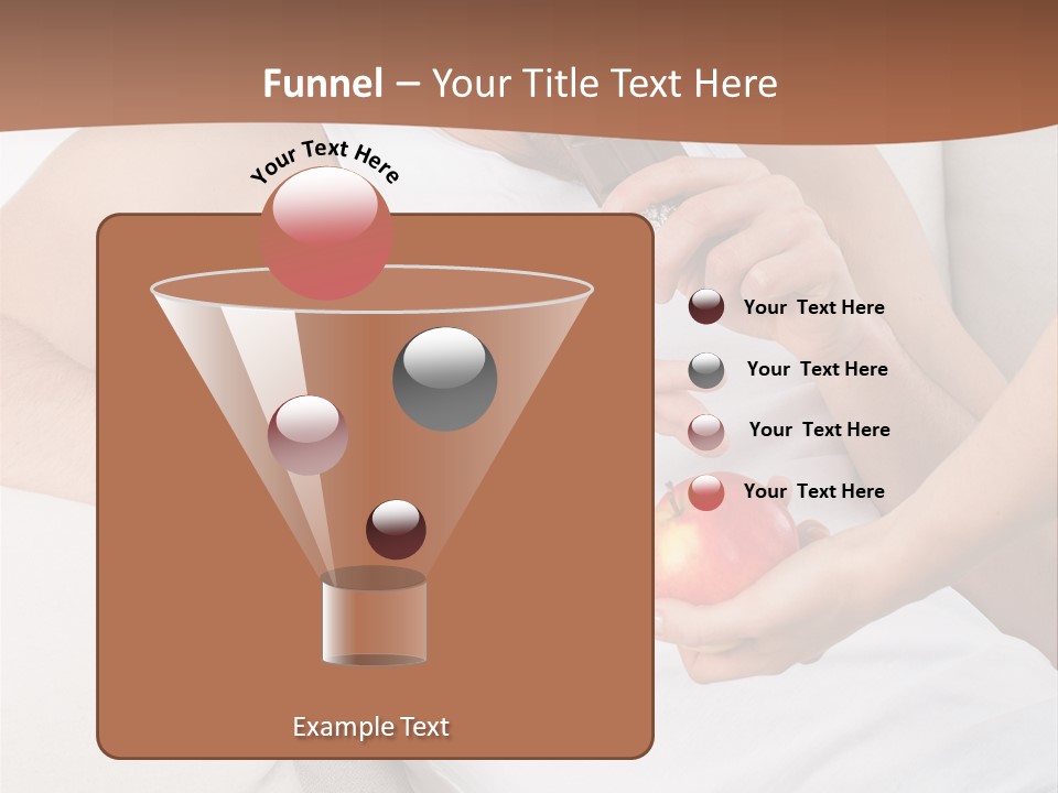 A Man Sitting On A Couch Eating An Apple PowerPoint Template
