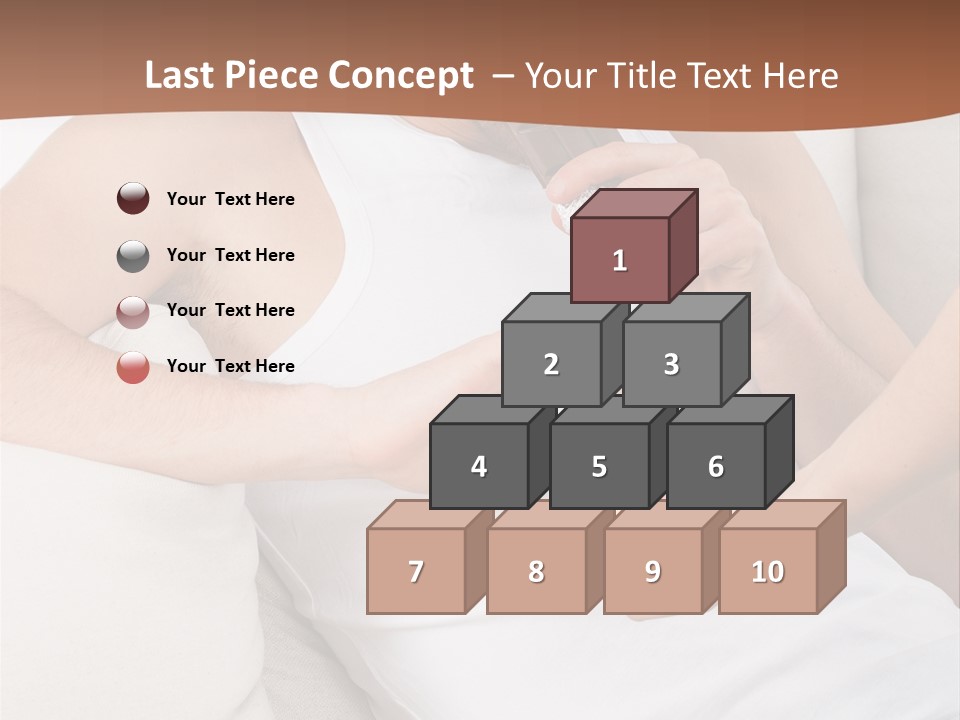 A Man Sitting On A Couch Eating An Apple PowerPoint Template