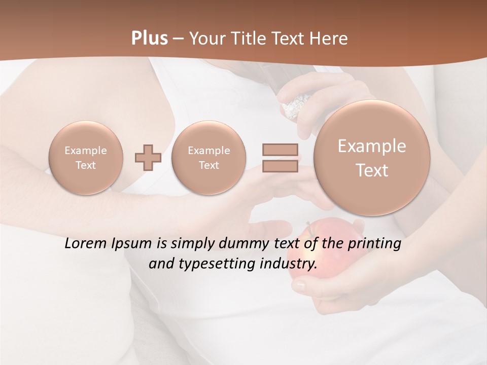 A Man Sitting On A Couch Eating An Apple PowerPoint Template