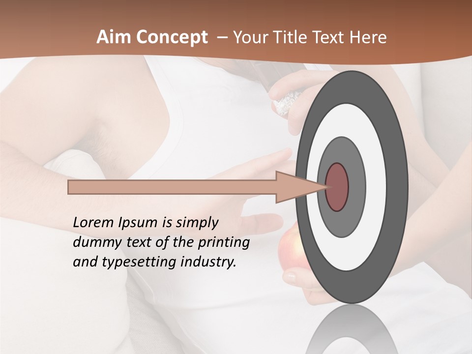 A Man Sitting On A Couch Eating An Apple PowerPoint Template