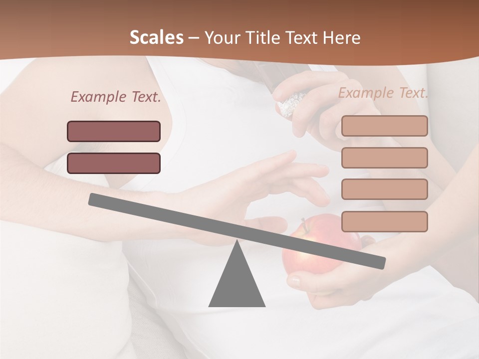 A Man Sitting On A Couch Eating An Apple PowerPoint Template