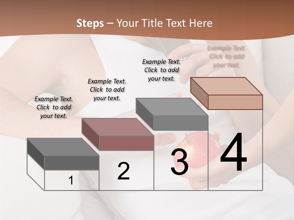 A Man Sitting On A Couch Eating An Apple PowerPoint Template