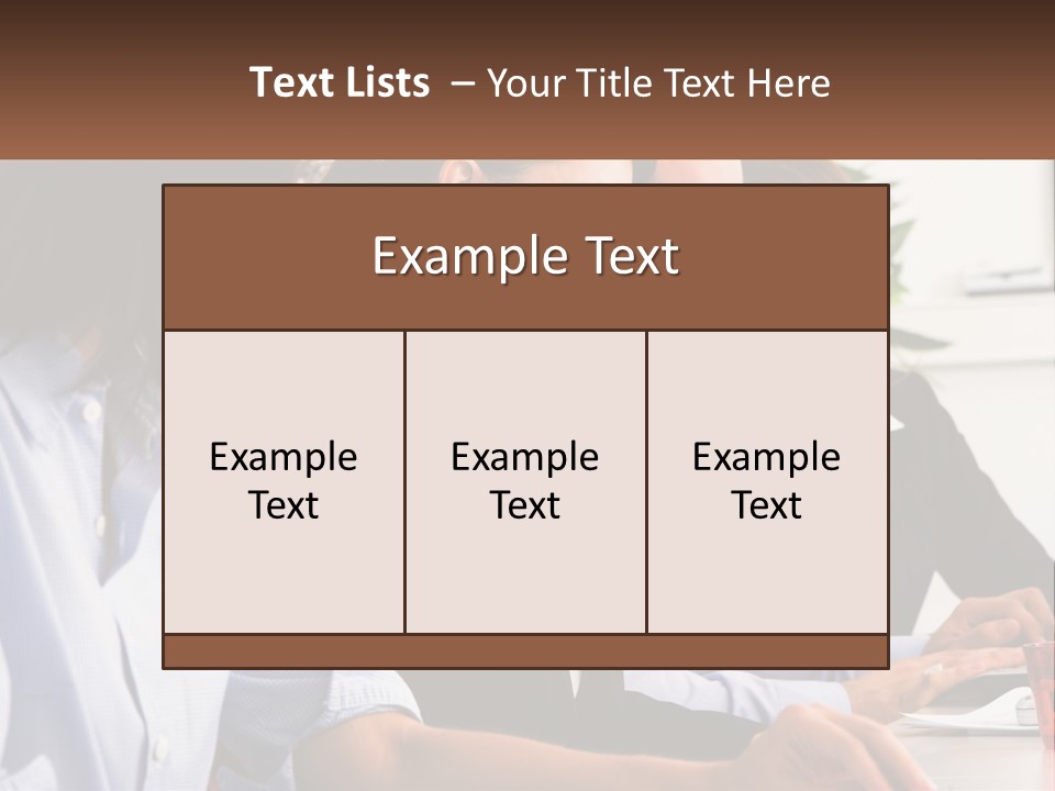 A Group Of People Sitting At A Table Working On A Computer PowerPoint Template