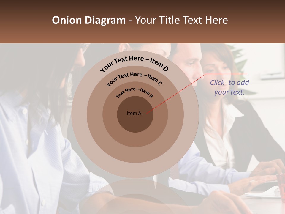 A Group Of People Sitting At A Table Working On A Computer PowerPoint Template