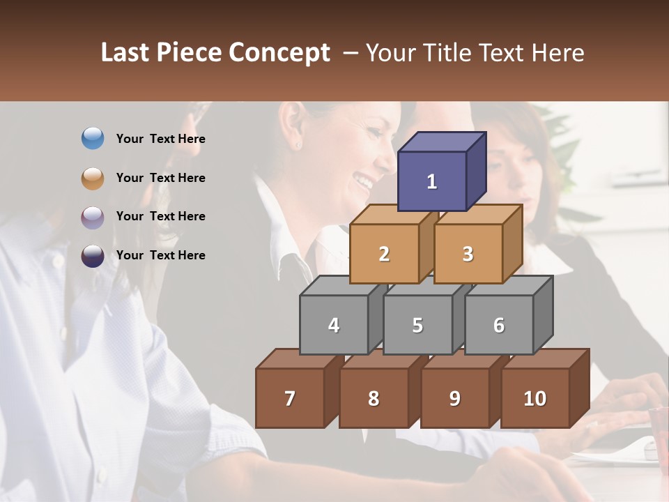 A Group Of People Sitting At A Table Working On A Computer PowerPoint Template