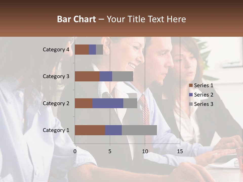 A Group Of People Sitting At A Table Working On A Computer PowerPoint Template