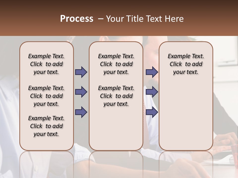A Group Of People Sitting At A Table Working On A Computer PowerPoint Template