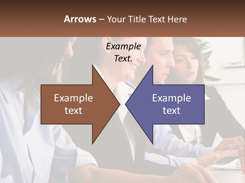 A Group Of People Sitting At A Table Working On A Computer PowerPoint Template
