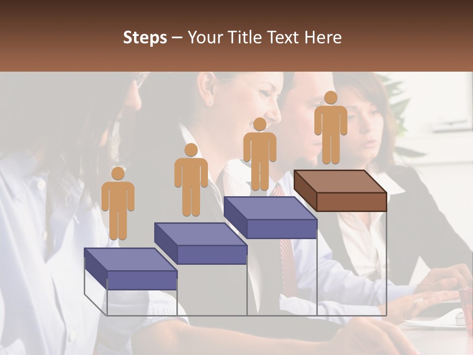 A Group Of People Sitting At A Table Working On A Computer PowerPoint Template