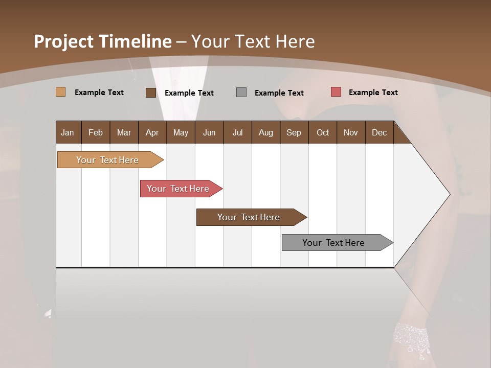 A Man In A Tuxedo And A Woman In A Black Dress PowerPoint Template