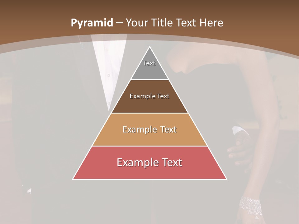 A Man In A Tuxedo And A Woman In A Black Dress PowerPoint Template