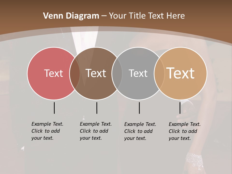 A Man In A Tuxedo And A Woman In A Black Dress PowerPoint Template