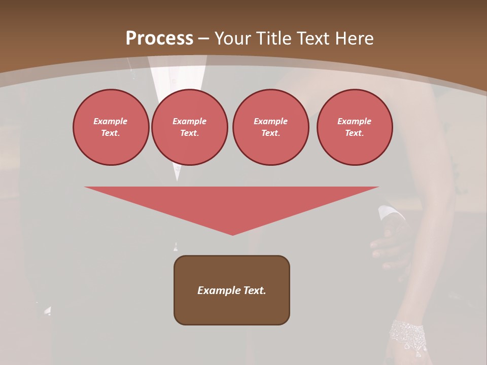 A Man In A Tuxedo And A Woman In A Black Dress PowerPoint Template
