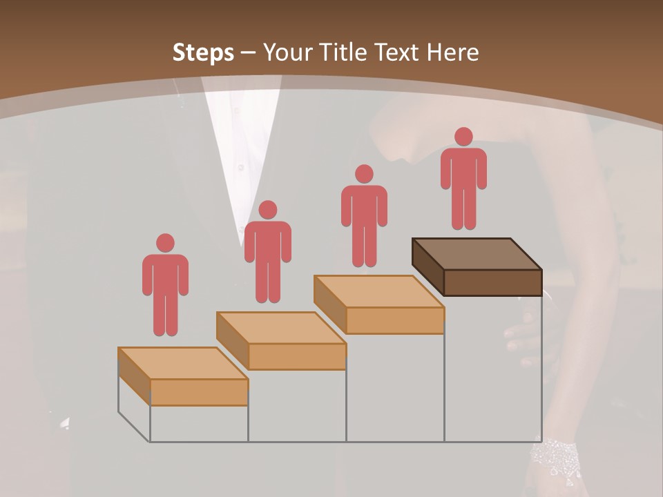 A Man In A Tuxedo And A Woman In A Black Dress PowerPoint Template