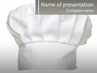 A Chef's Hat With The Name Of The Chef On It PowerPoint Template