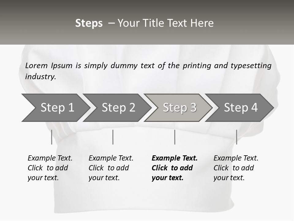 A Chef's Hat With The Name Of The Chef On It PowerPoint Template