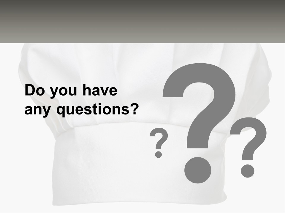 A Chef's Hat With The Name Of The Chef On It PowerPoint Template