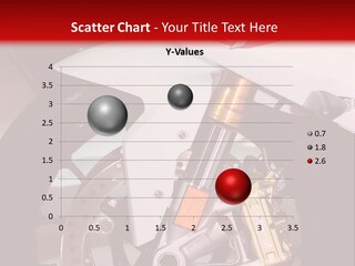 A Motorcycle Is Shown With A Red Background PowerPoint Template