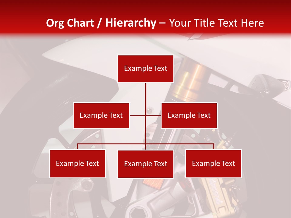 A Motorcycle Is Shown With A Red Background PowerPoint Template