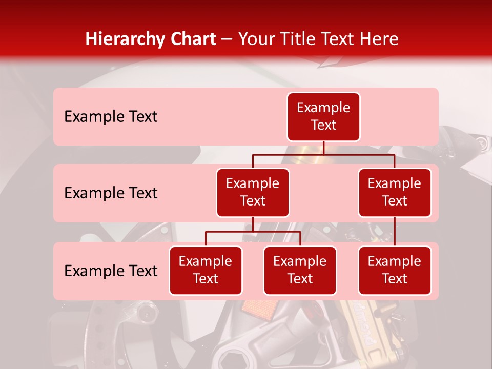 A Motorcycle Is Shown With A Red Background PowerPoint Template