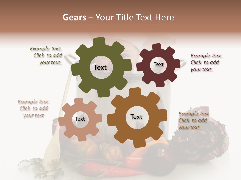 A Baby In A Pot With A Chef's Hat On PowerPoint Template