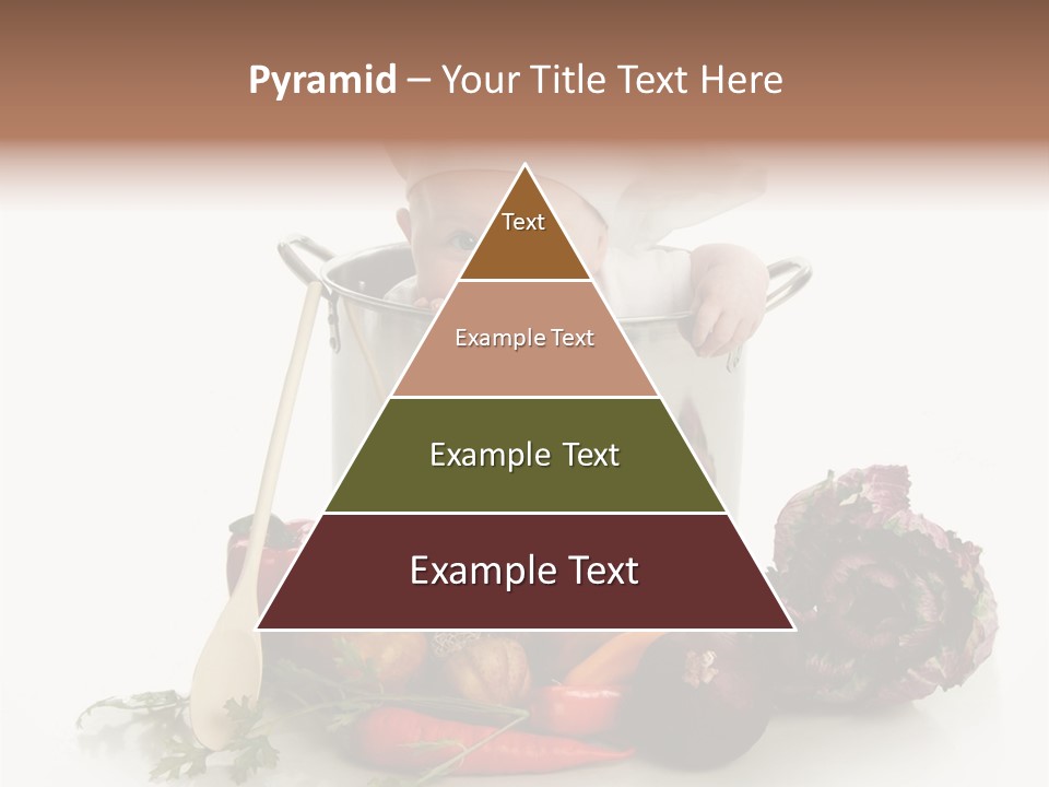 A Baby In A Pot With A Chef's Hat On PowerPoint Template