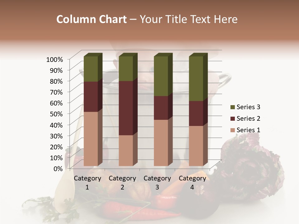 A Baby In A Pot With A Chef's Hat On PowerPoint Template