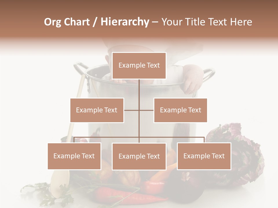 A Baby In A Pot With A Chef's Hat On PowerPoint Template