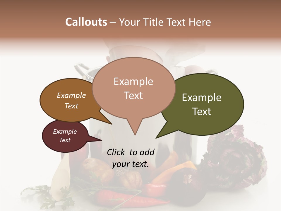 A Baby In A Pot With A Chef's Hat On PowerPoint Template