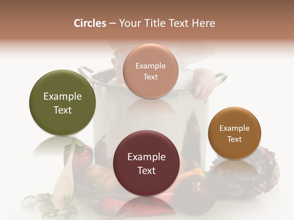 A Baby In A Pot With A Chef's Hat On PowerPoint Template