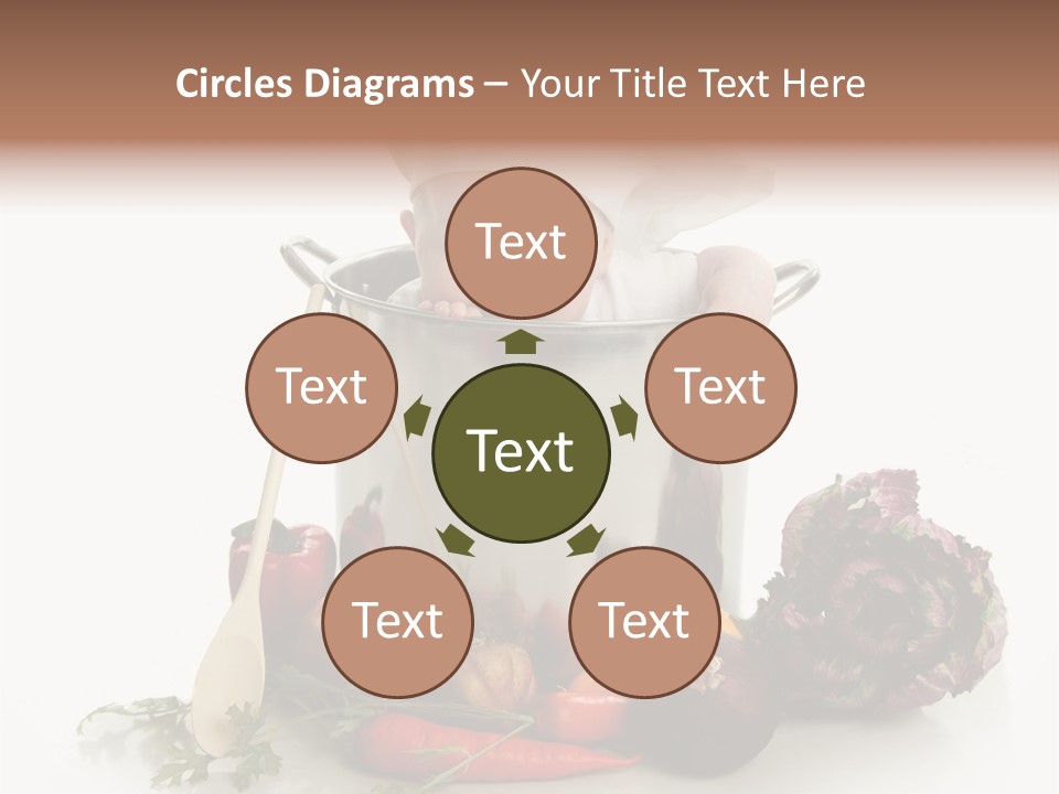 A Baby In A Pot With A Chef's Hat On PowerPoint Template