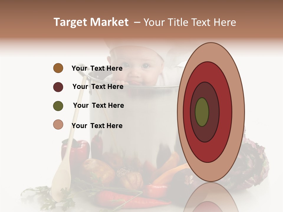 A Baby In A Pot With A Chef's Hat On PowerPoint Template