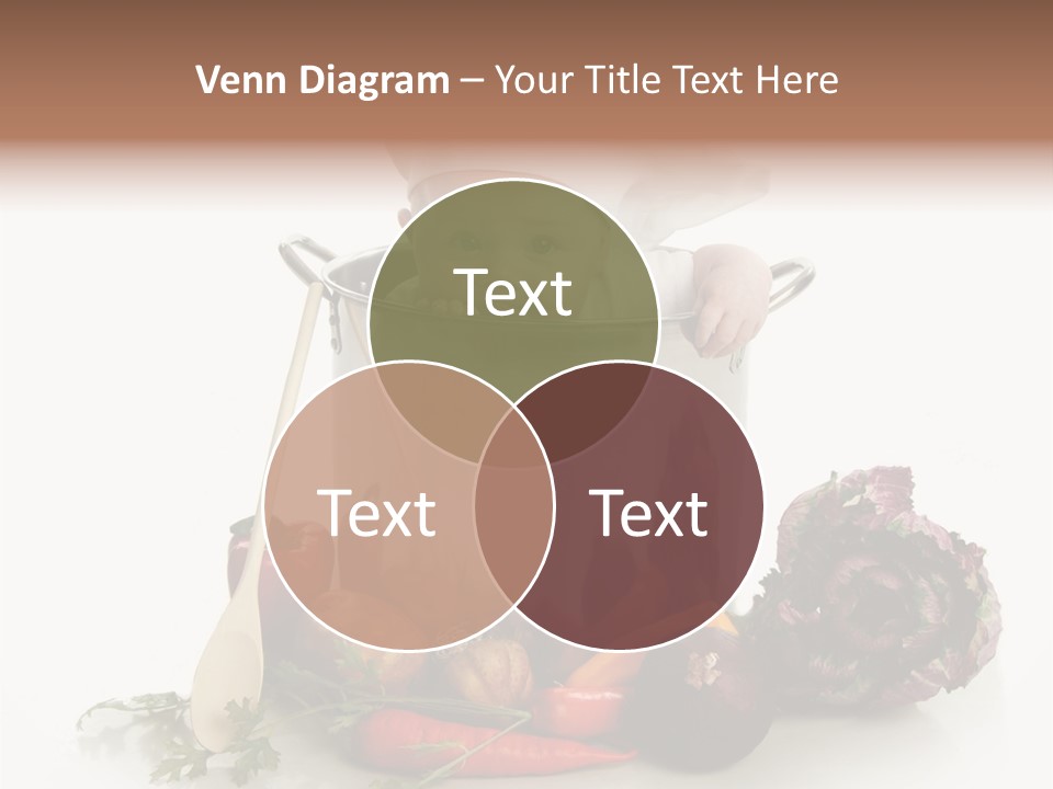 A Baby In A Pot With A Chef's Hat On PowerPoint Template