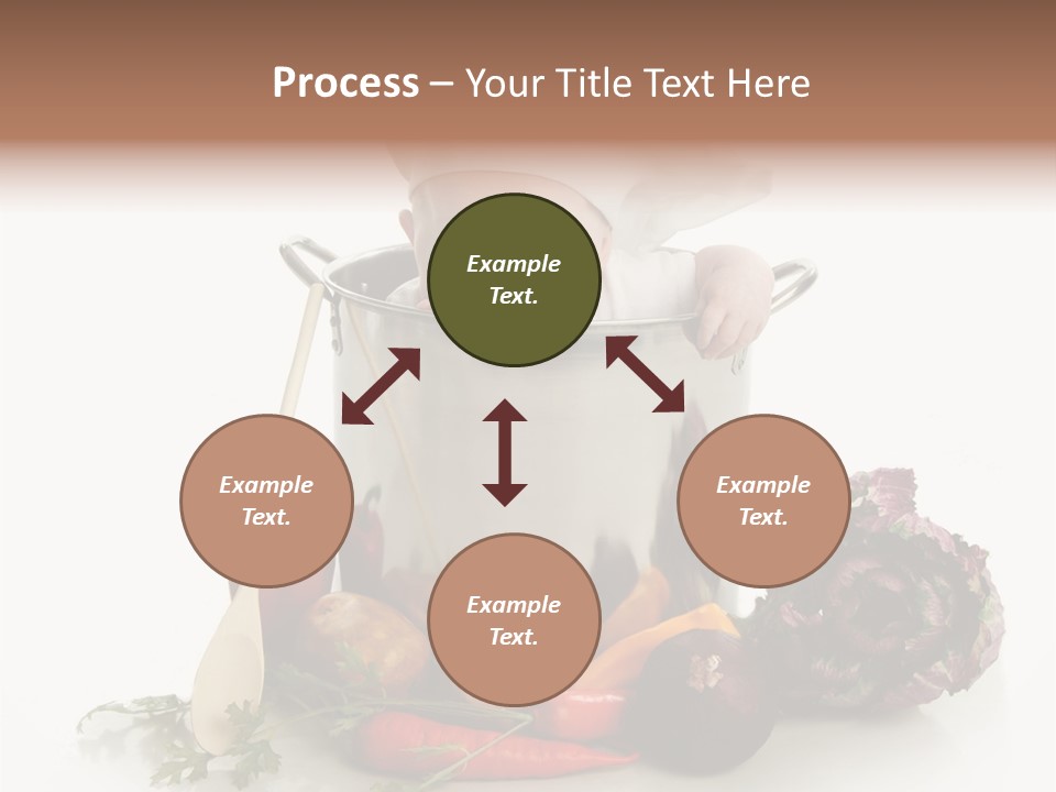 A Baby In A Pot With A Chef's Hat On PowerPoint Template