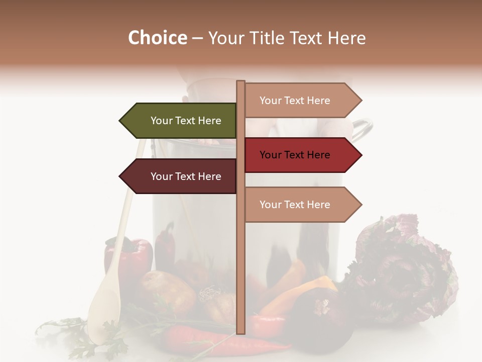 A Baby In A Pot With A Chef's Hat On PowerPoint Template