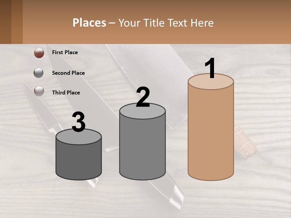 A Knife And A Cutting Board On A Table PowerPoint Template