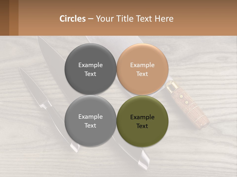 A Knife And A Cutting Board On A Table PowerPoint Template