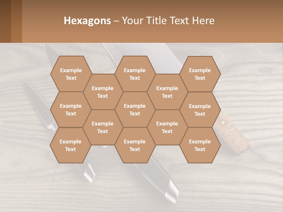 A Knife And A Cutting Board On A Table PowerPoint Template
