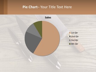 A Knife And A Cutting Board On A Table PowerPoint Template