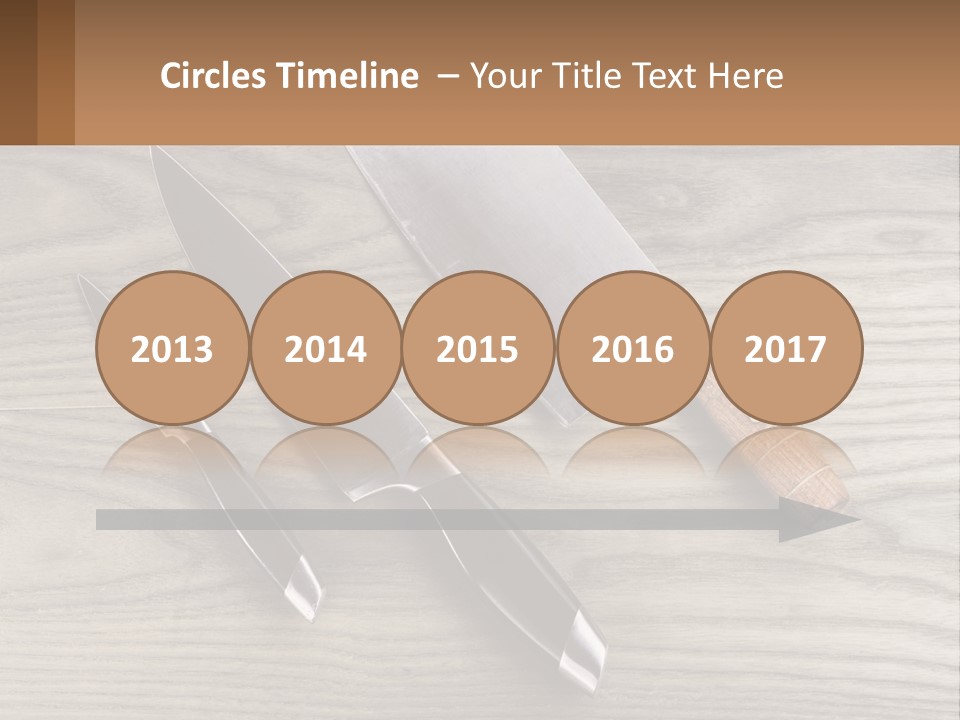 A Knife And A Cutting Board On A Table PowerPoint Template