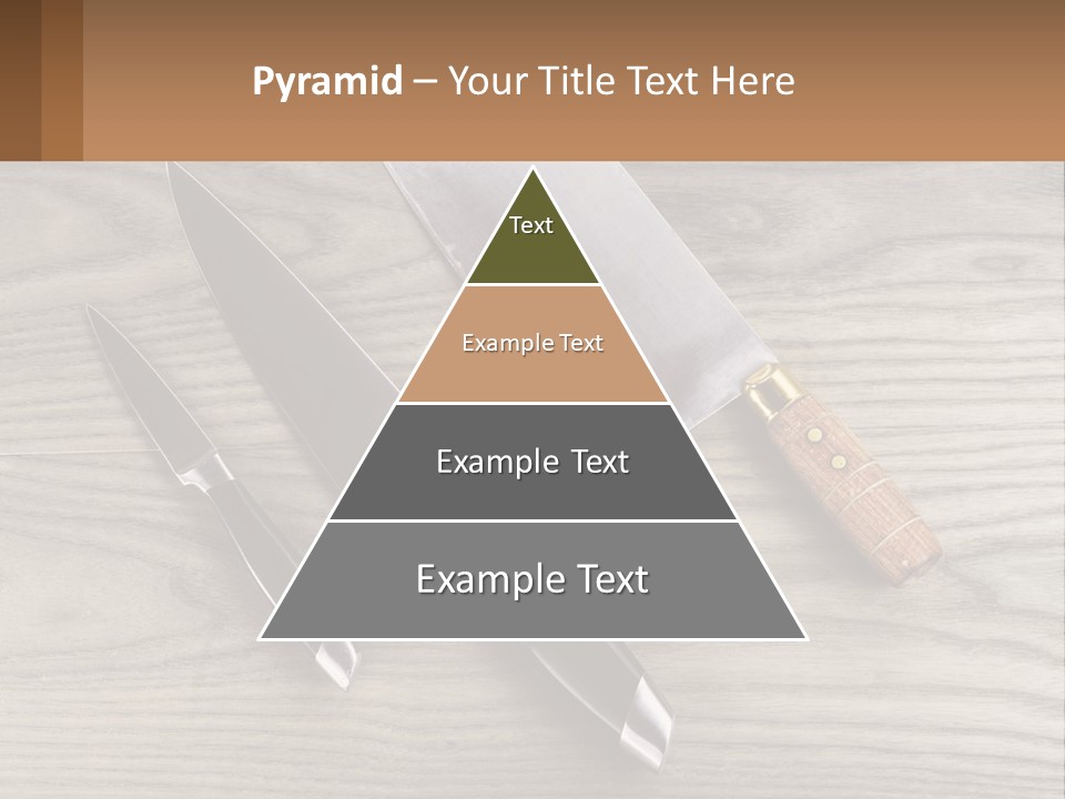 A Knife And A Cutting Board On A Table PowerPoint Template